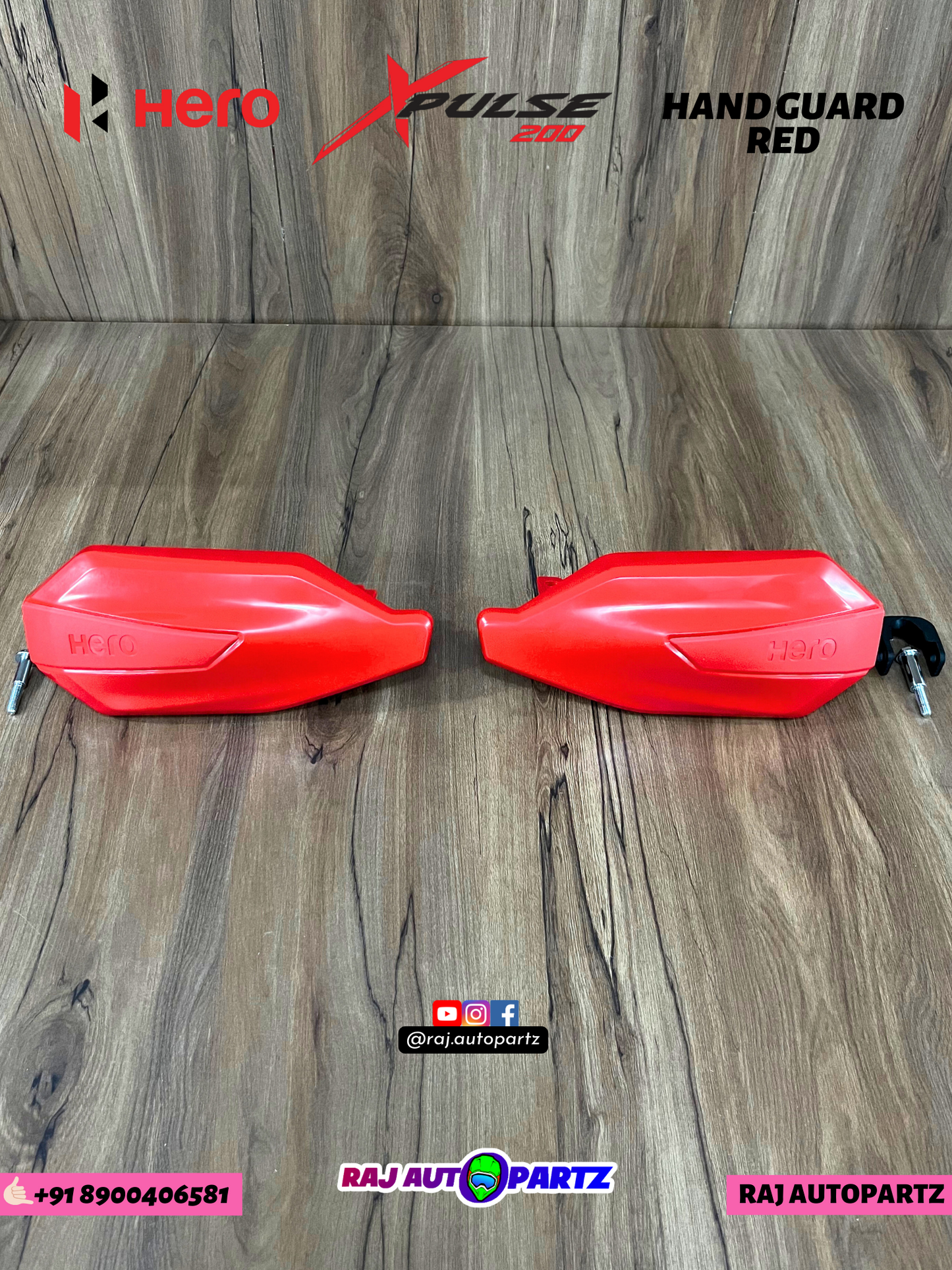 XPULSE 200 HANDGUARD RED