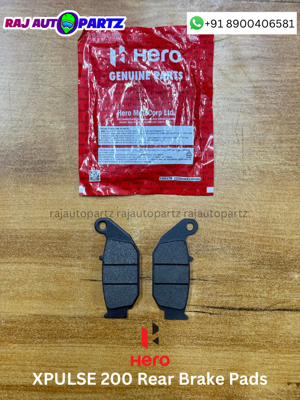 HERO XPULSE 200 REAR BRAKE PADS