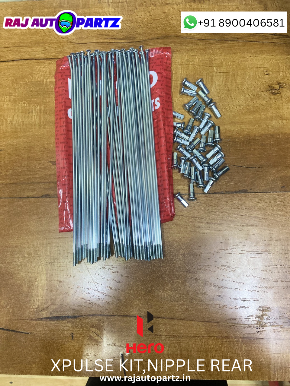 XPULSE 200 SPOKES NIPPELS KIT REAR