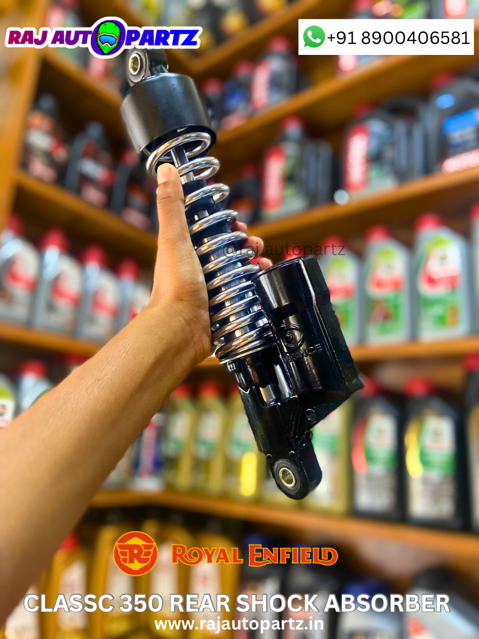 CLASSC 350 REAR SHOCK ABSORBER BLACK UCE