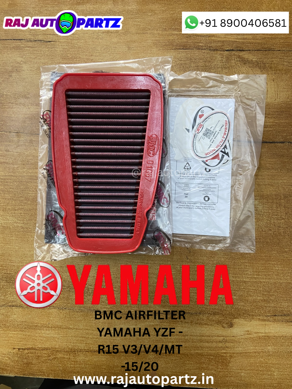 BMC AIRFILTER YAMAHA YZF-R15 V3/V4/MT-15/20