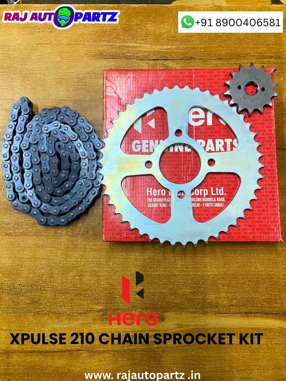 XPULSE 210 CHAIN SPROCKET KIT