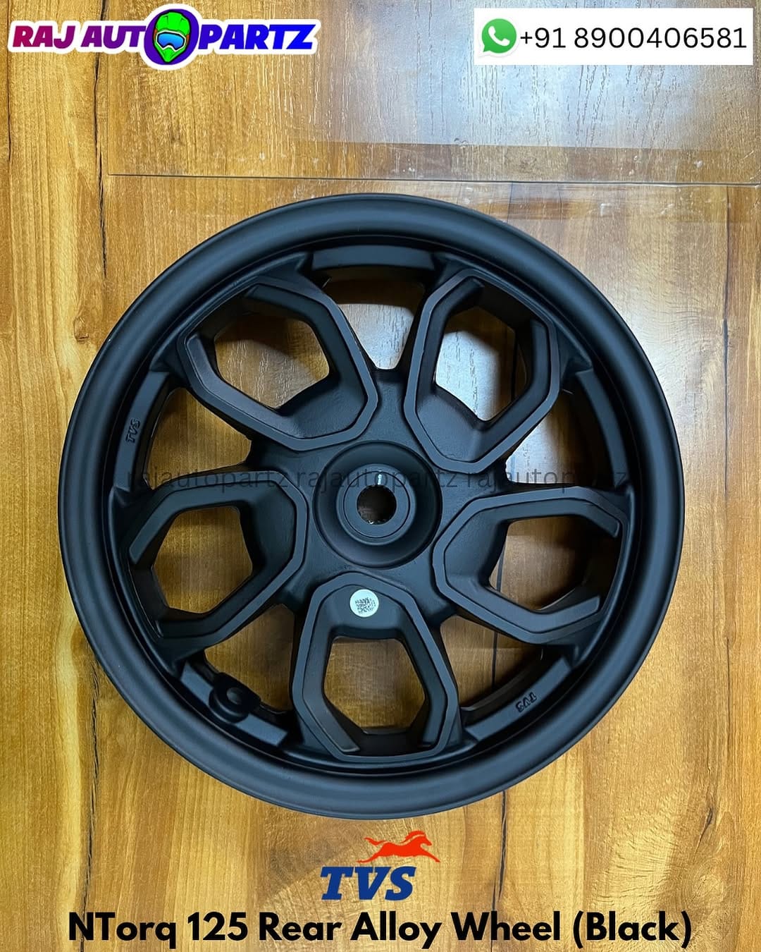 TVS NTORQ 125 REAR ALLOY WHEEL ( BLACK )