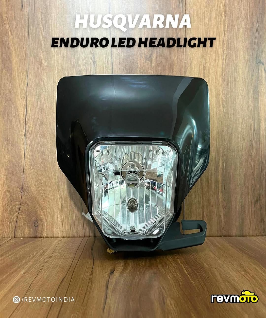 HUSQVERNA ENDURO LED HEADLIGHT ( BLACK )