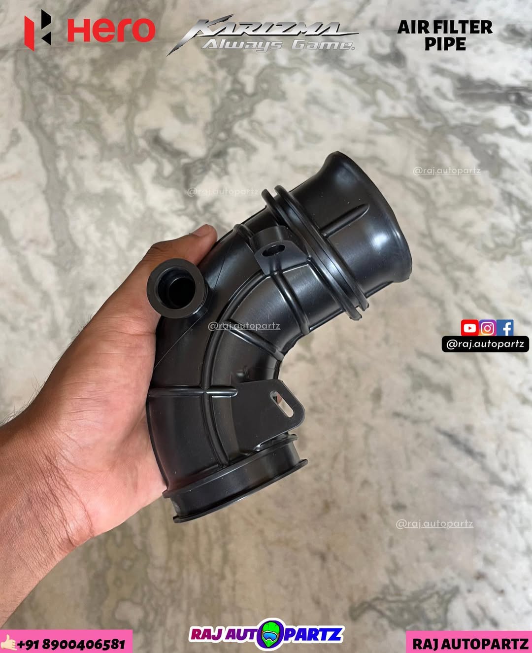 HERO KARIZMA AIR FILTER PIPE