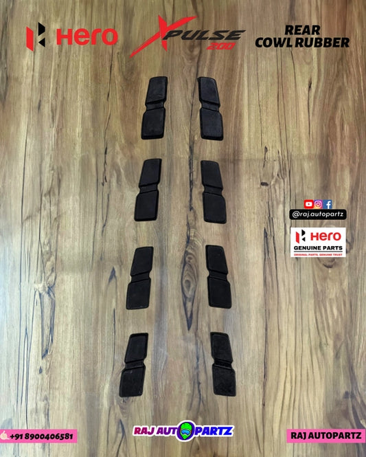 HERO XPULSE 200 REAR COWL RUBBER SET