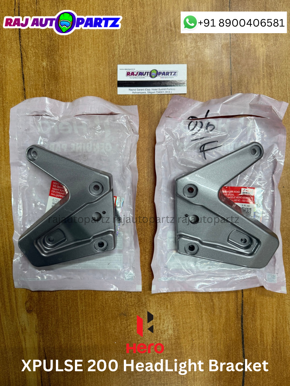 XPULSE 200 HEADLIGHT BRACKET (SILVER)
