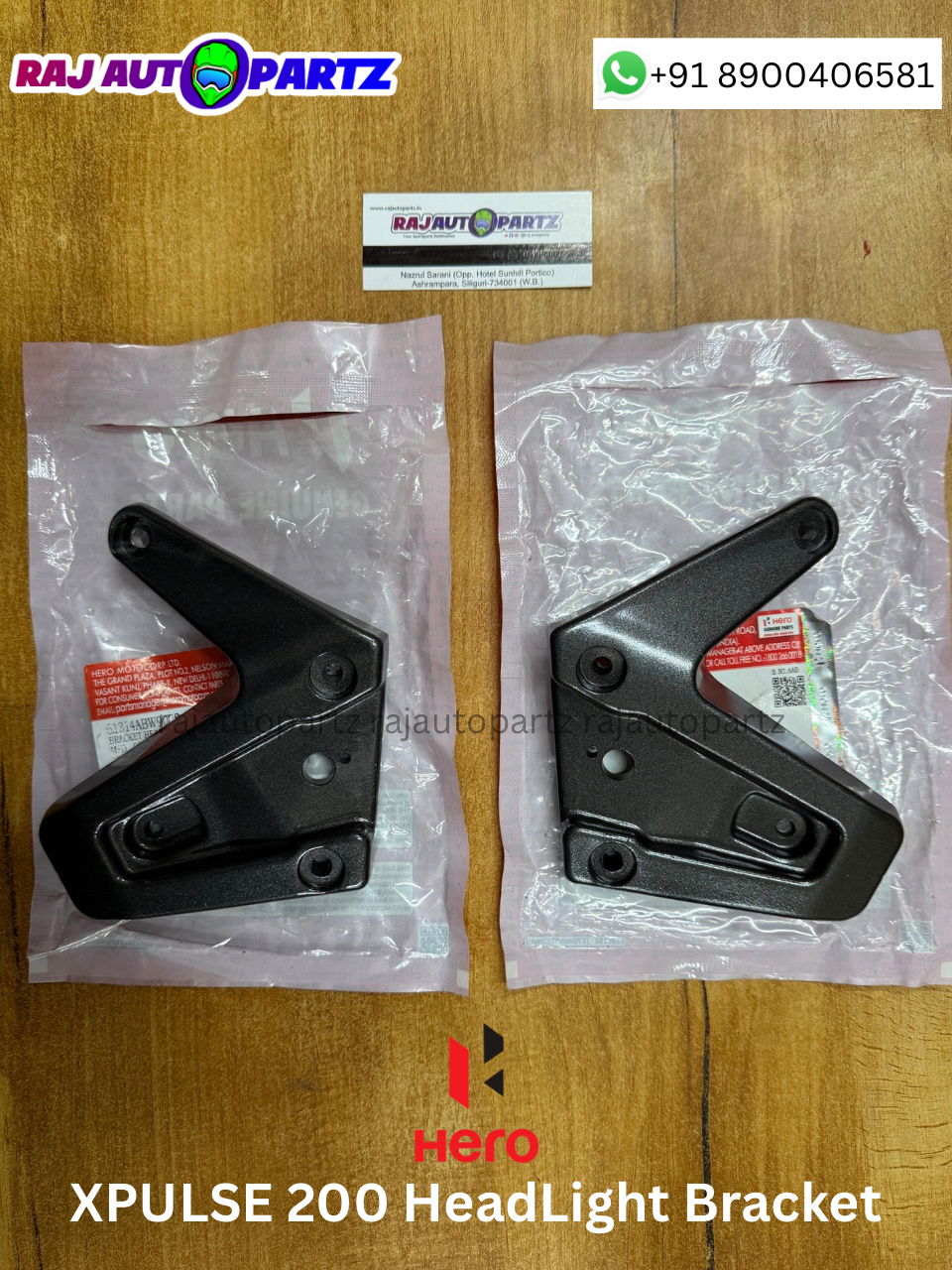 XPULSE 200 HEADLIGHT BRACKET (BLACK)