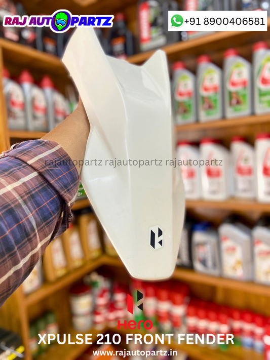 XPULSE 210 FRONT FENDER PLAIN WHITE