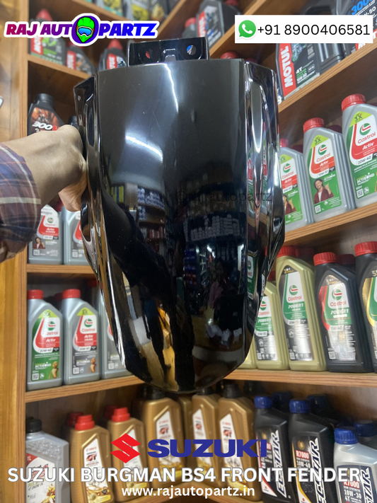 SUZUKI BURGMAN BS4 SHAINY  BLACK FRONT FENDER