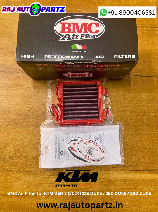 BMC AIR FILTER FOR KTM GEN 3 (2024) 125 DUKE /250 DUKE/390 DUKE