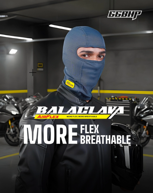 66BHP Motorcycle Balaclava GREY