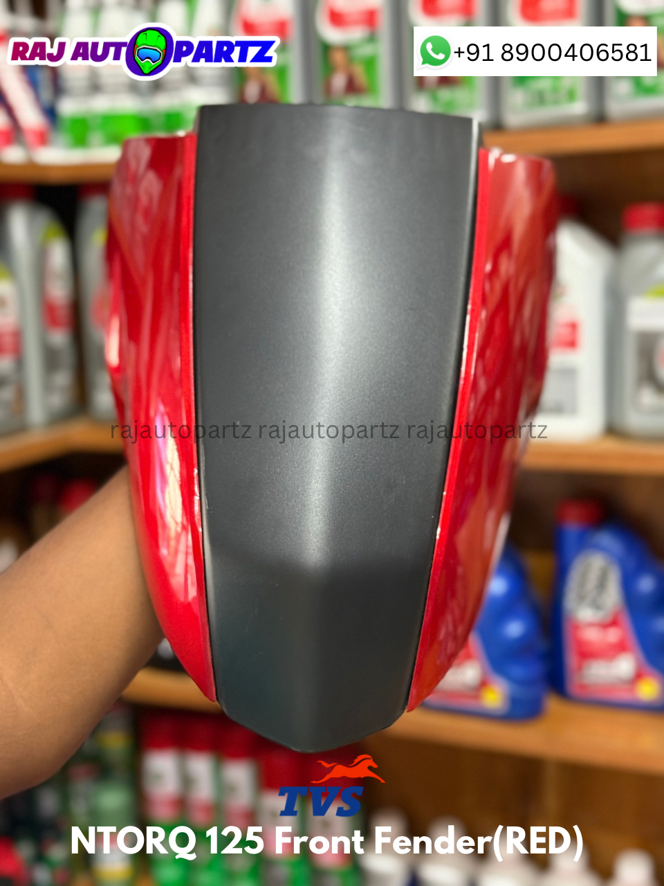 TVS NTORQ 125 FRONT FENDER (RED)