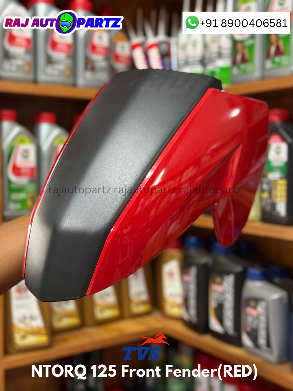 TVS NTORQ 125 FRONT FENDER (RED)