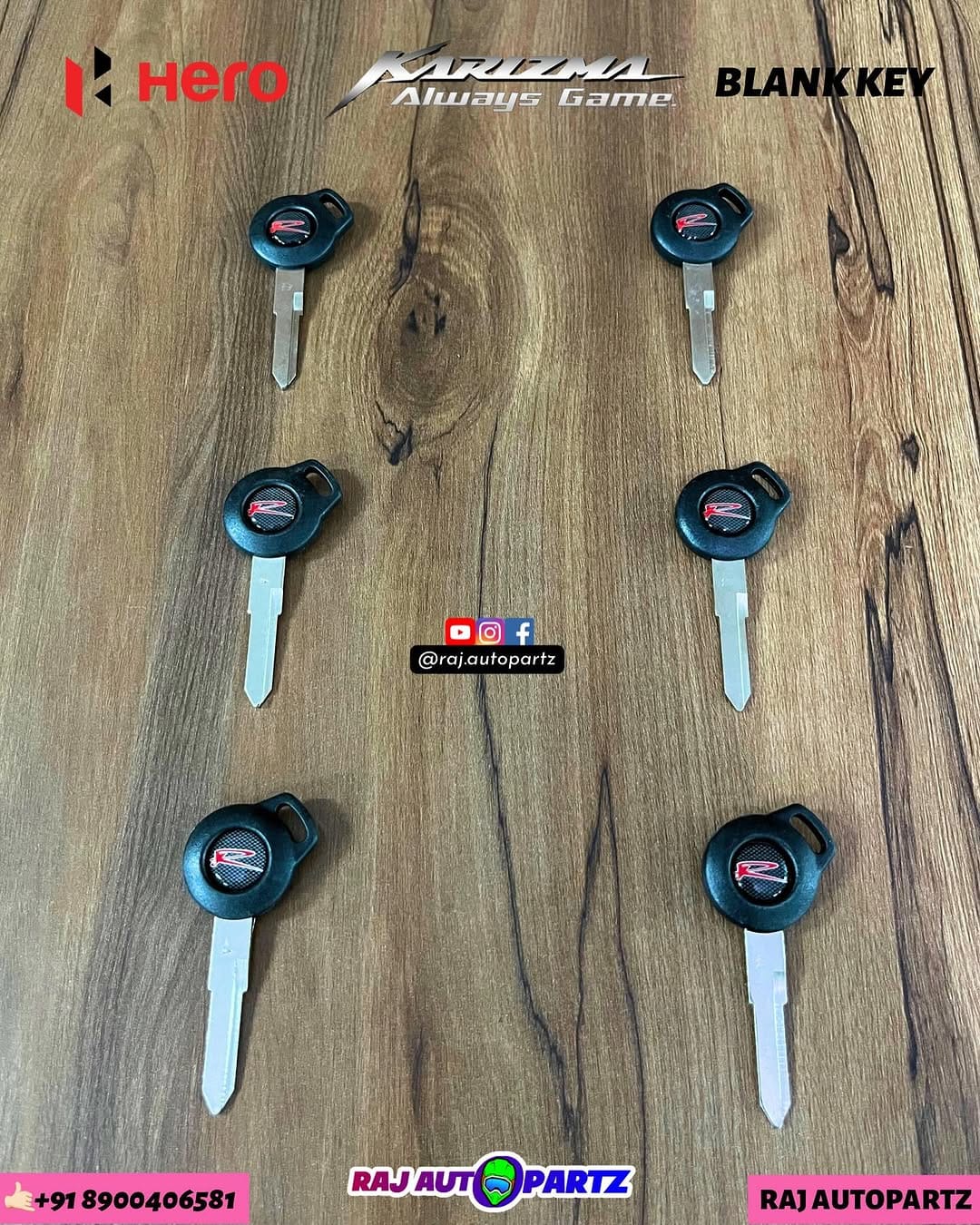 HERO KARIZMA BLANK KEY