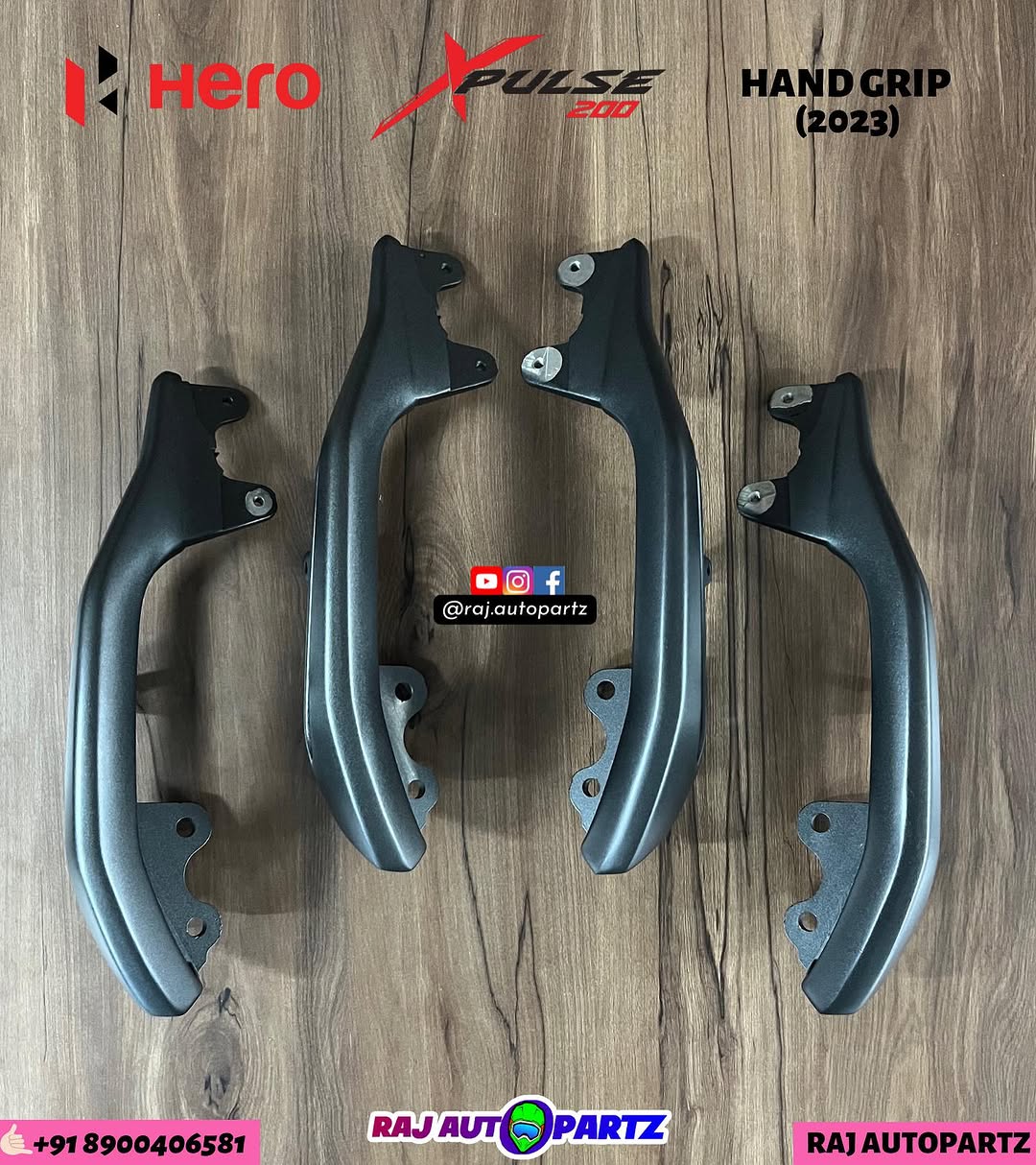 HERO XPULSE 200 2023 EDITION  REAR HANDGRIP SET
