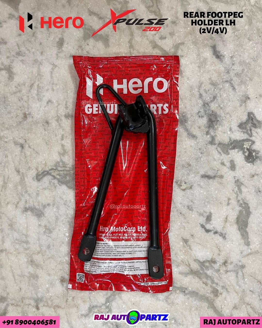 HERO XPULSE 200 ( 2V/4V) REAR FOOTPEG HOLDER  ( LH )