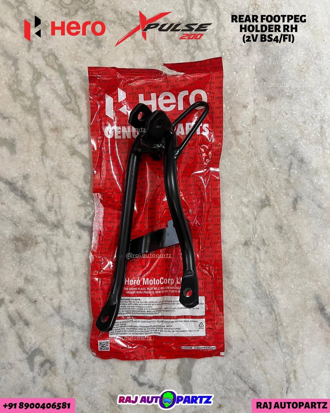HERO XPULSE 200 ( 2V BS4/FI ) REAR FOOTPEG HOLDER (RH)