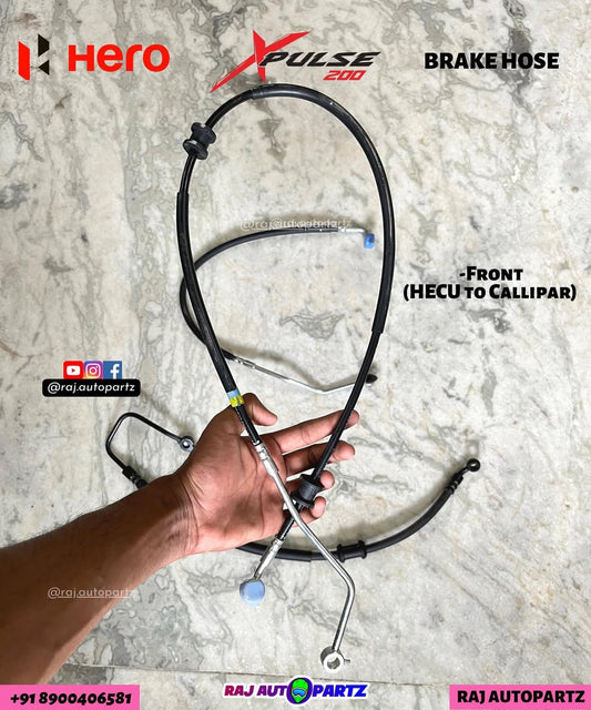 HERO XPULSE 200 FRONT BRAKE HOSE ( HECU TO CALLIPAR )